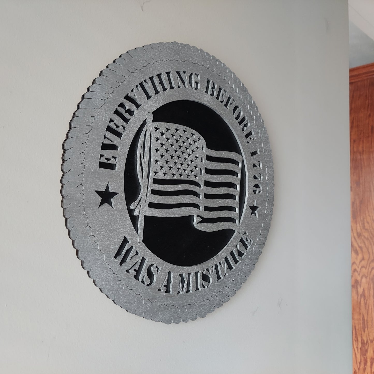 Everything Before 1776 Was A Mistake - American Patriot - America First - American Pride - Pro-America Gift - America Wall Art