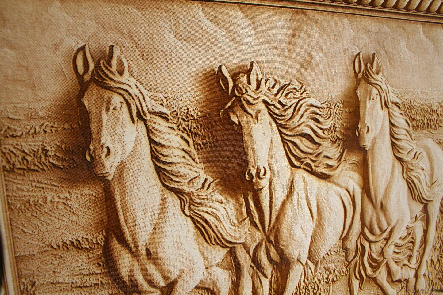 Mustangs Running Wild! Laser Engraved Wall Decor (Unique Horse Lover's Gift)