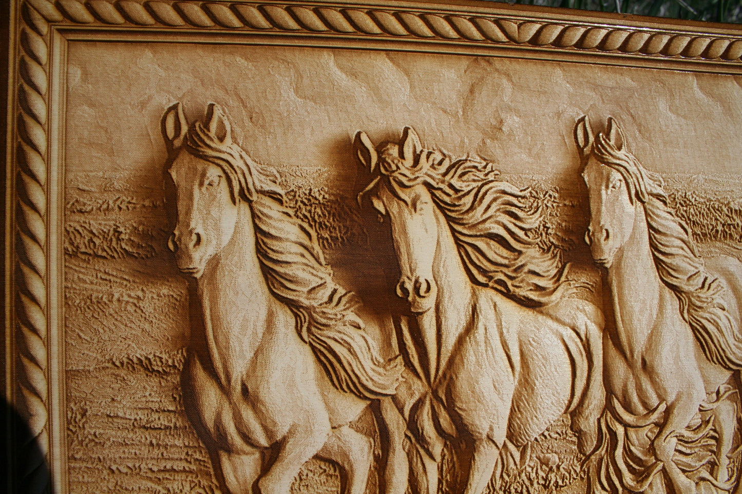 Mustangs Running Wild! Laser Engraved Wall Decor (Unique Horse Lover's Gift)