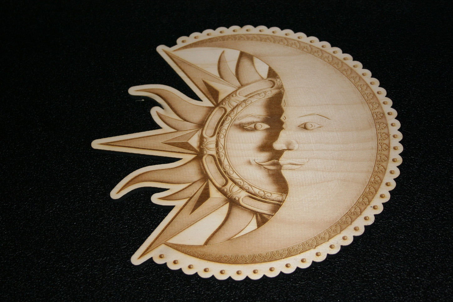 Sun & Moon, Mystical Wall Decor, Home Art, Home Decor, Yin and Yang, Celestial Art, Housewarming Gift, Office Decor, Sun Wall Art