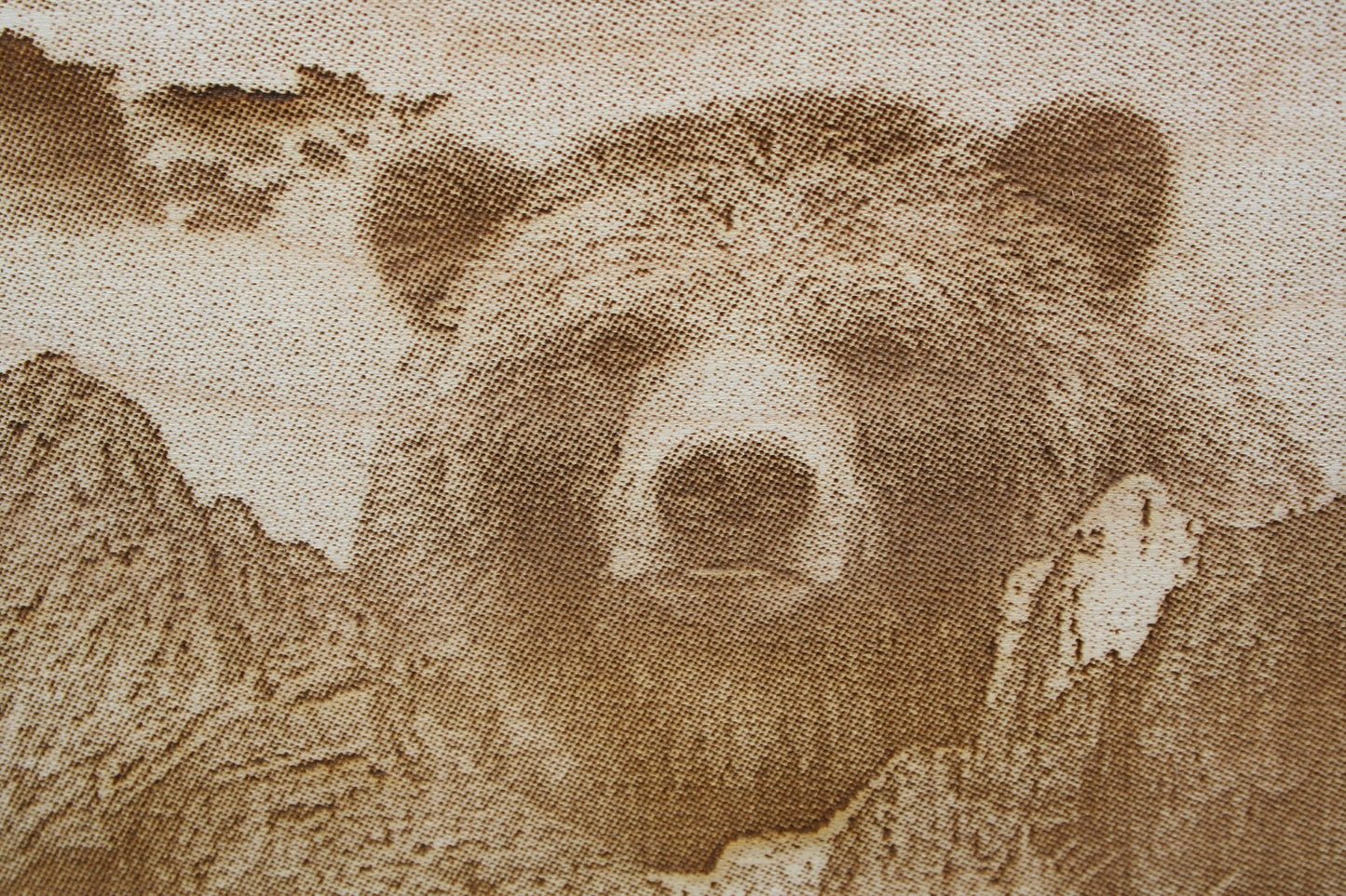 Grizzly Bear Looking Over The Mountains - Laser Engraved Wall Art / Wall Decor (Great For Nature Lovers)