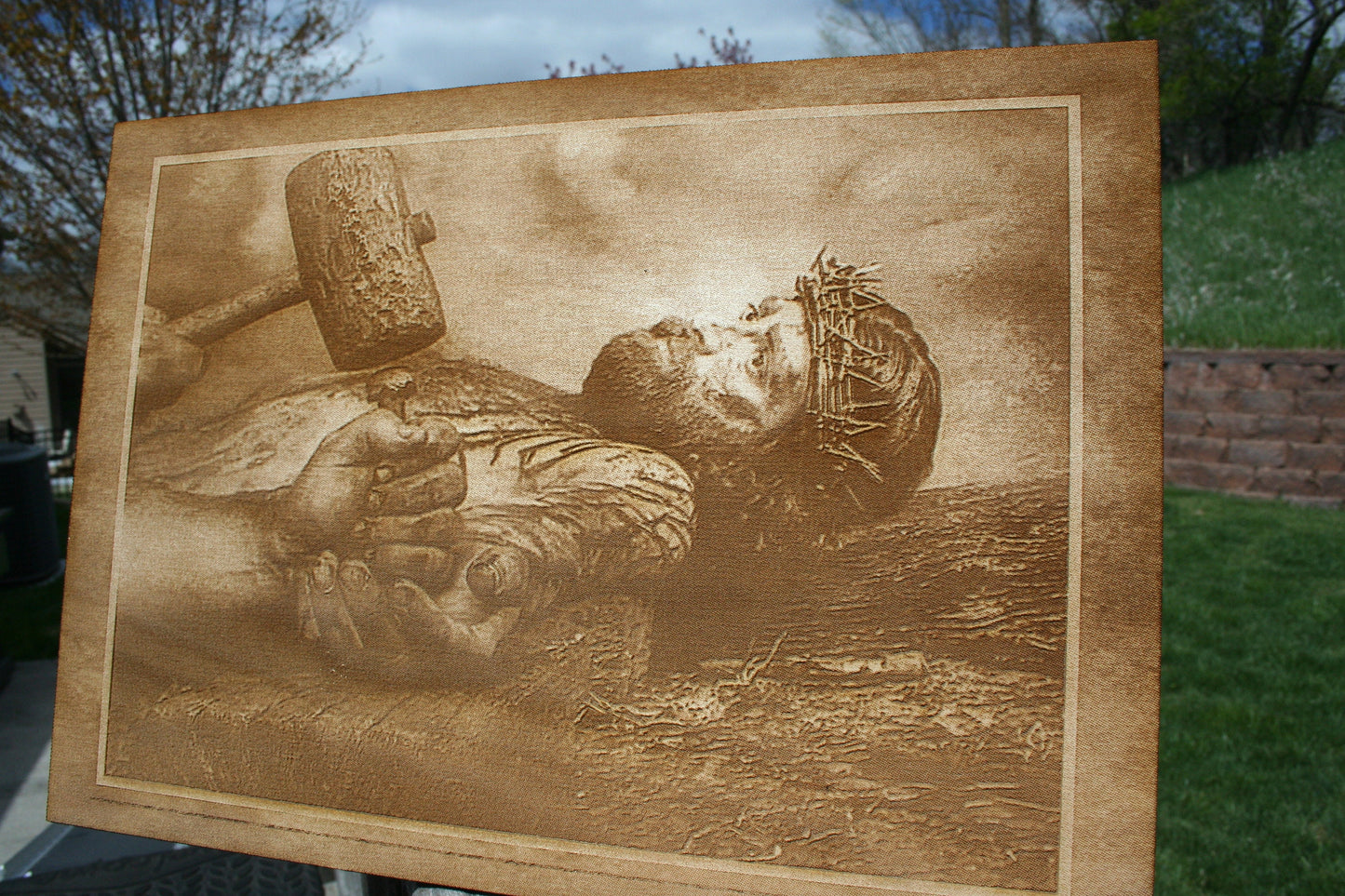 Jesus Nailed to the Cross - Jesus Crucified - Christian Home Decor - Christian Wall Art -Jesus Christ is Lord - Jesus Saves