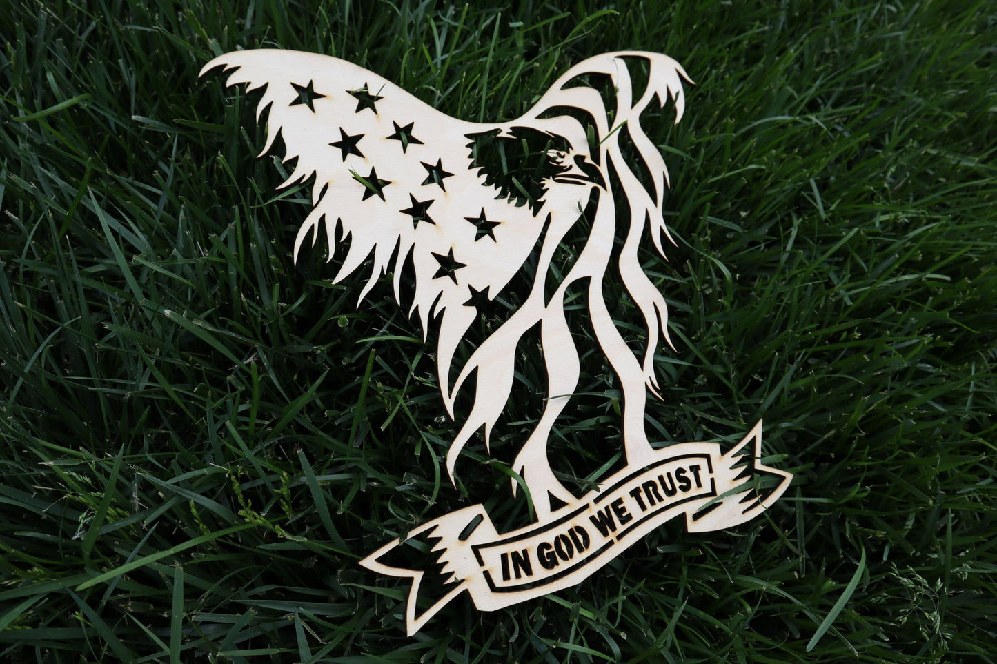 In God We Trust Eagle Wall Art / Wall Decor (Independence Day Gift)