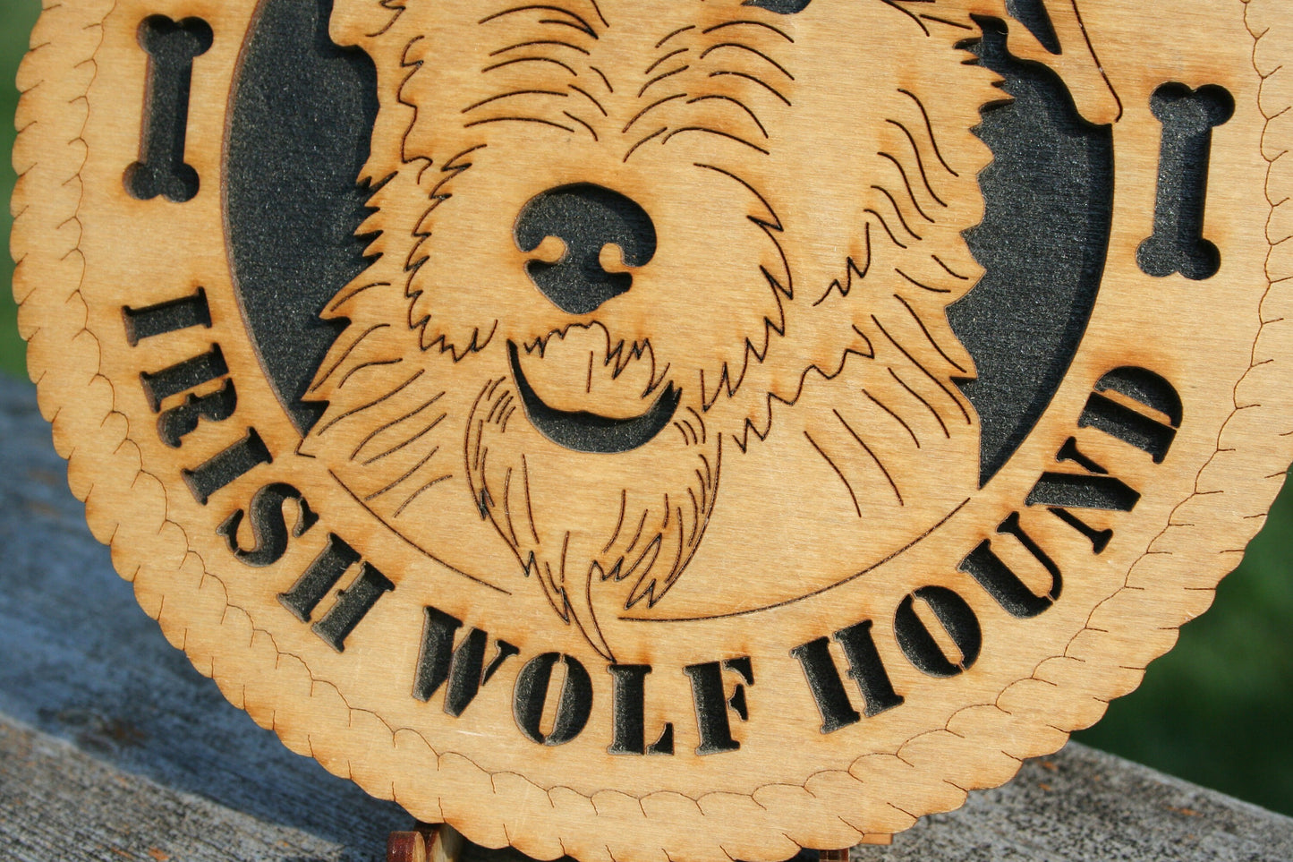 I Love My Irish Wolf Hound Plaque - Irish Wolf Hound Gift - Dog Lover - Irish Wolf Hound Art - Irish Wolf Hound Home Decor