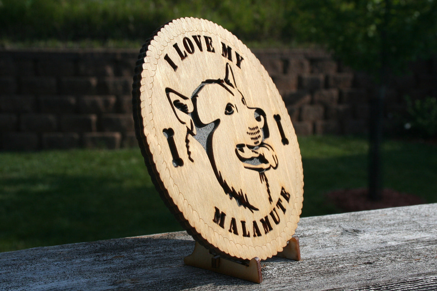 I Love My Malamute Dog Plaque, Malamute Dog Sign, Malamute Dog Lover, Malamute Home Decor, Malamute Wall Art, Malamute Dog Gift
