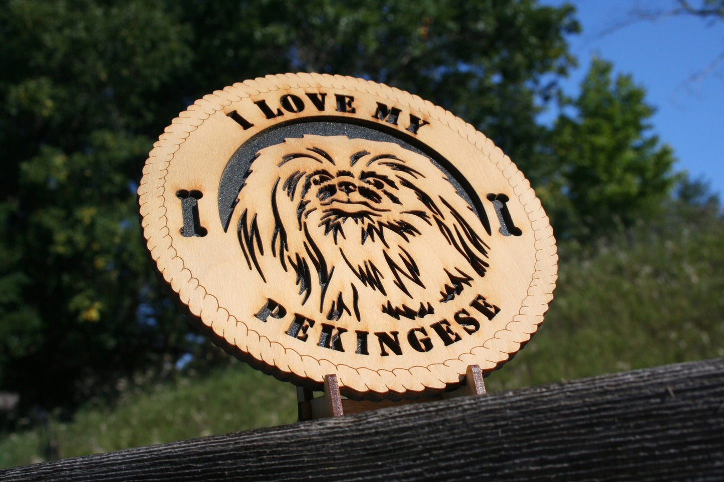 I Love My Pekingese Dog Plaque, Pekingese Dog Breed, Pekingese Wall Art, Pekingese Home Decor, Pekingese Dog Lover, Pekingese Gift