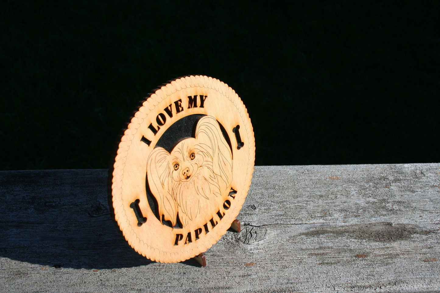 I Love My Papillon Dog Plaque, Papillon Gift, Papillon Dog Sign, Papillon Wall Art, Papillon Home Decor, Papillon Decoration, Papillon Lover
