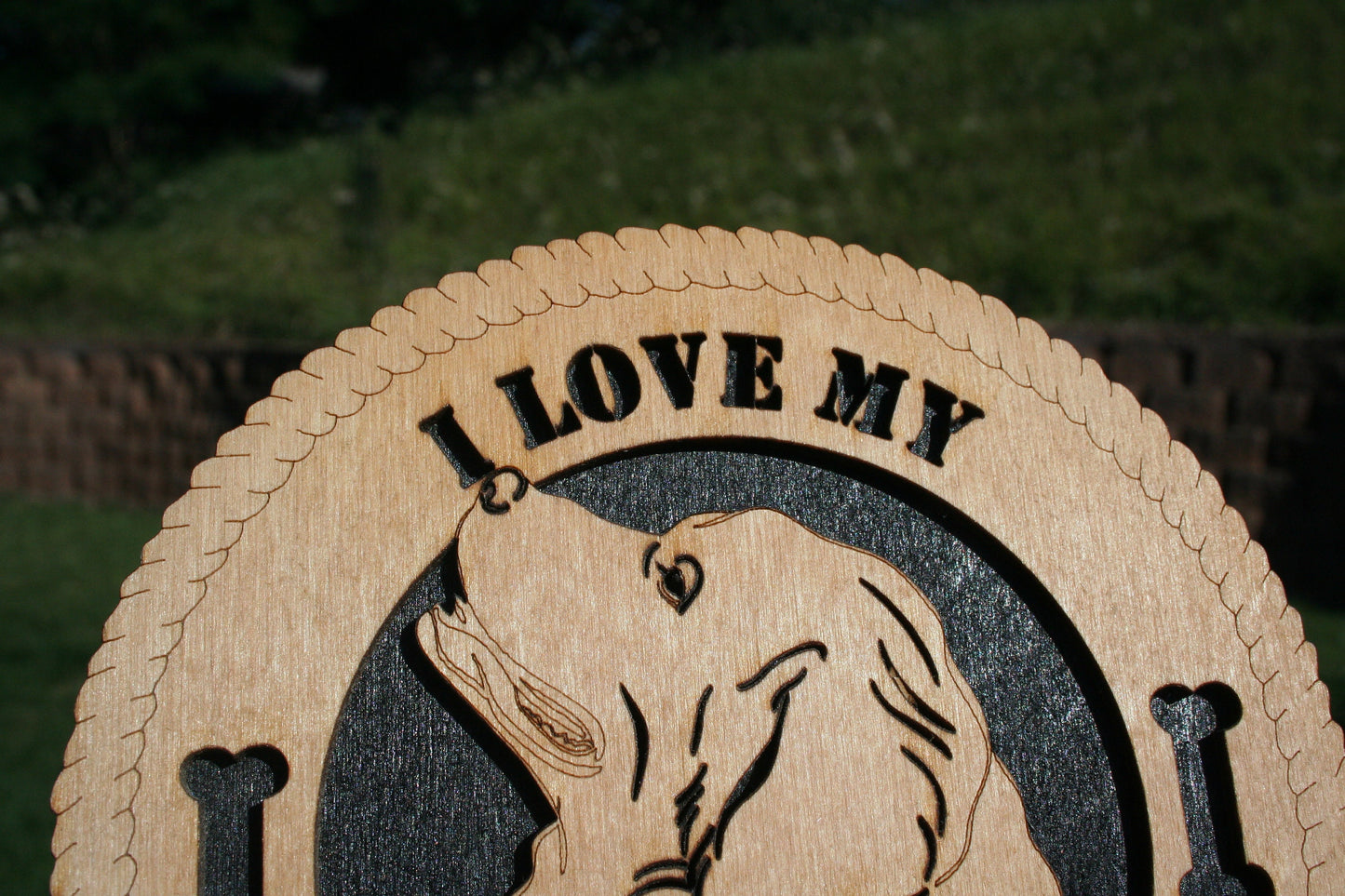 I Love My Newfie Dog Plaque, Newfoundland Dog, Newfie Dog Gift/Sign, Newfie Wall Art, Newfie Home Decor, Newfie Decoration, Newfie Lover