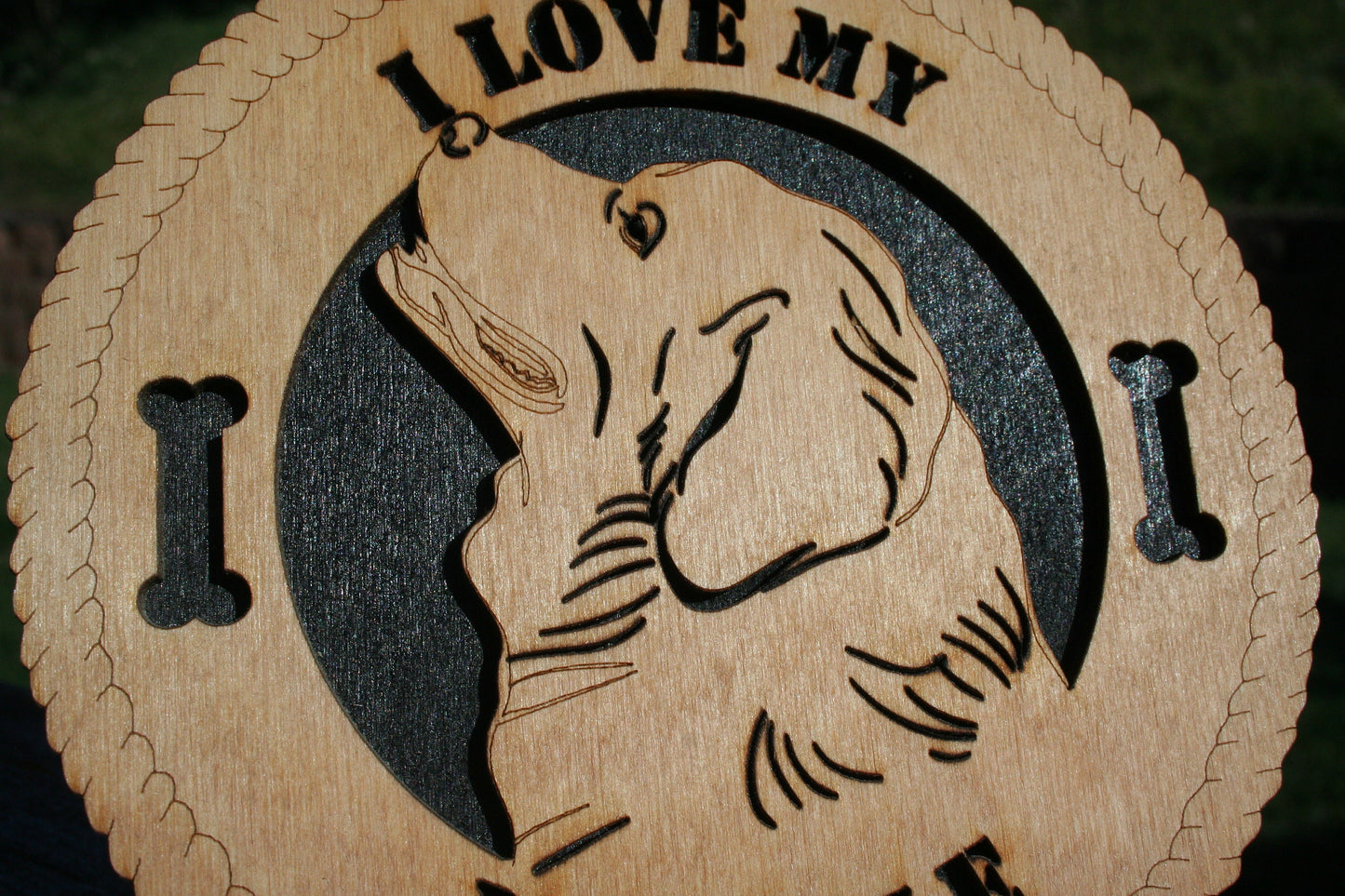 I Love My Newfie Dog Plaque, Newfoundland Dog, Newfie Dog Gift/Sign, Newfie Wall Art, Newfie Home Decor, Newfie Decoration, Newfie Lover