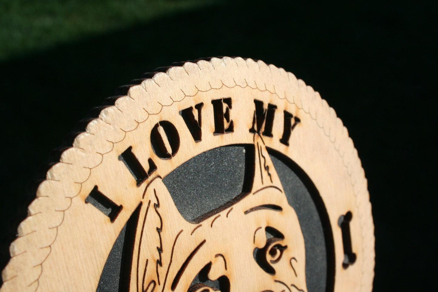 I Love My Pit Bull Dog Plaque, Pit Bull Dog, Pit Bull Dog Gift/Sign, Pit Bull Wall Art, Pit Bull Home Decor, Pit Bull Decoration