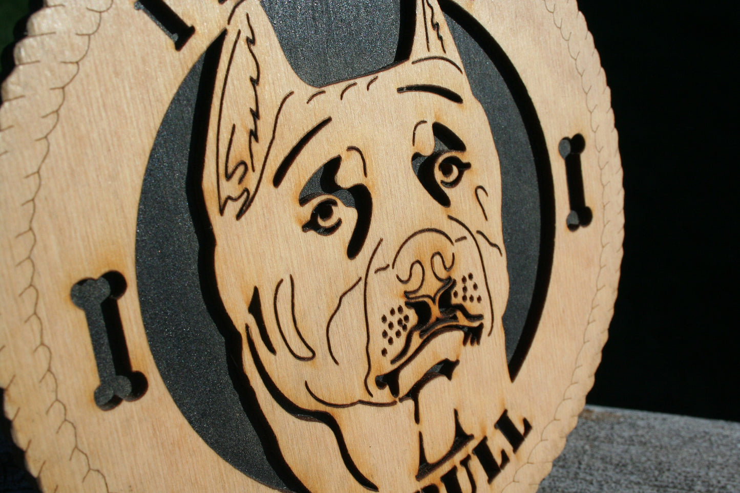 I Love My Pit Bull Dog Plaque, Pit Bull Dog, Pit Bull Dog Gift/Sign, Pit Bull Wall Art, Pit Bull Home Decor, Pit Bull Decoration