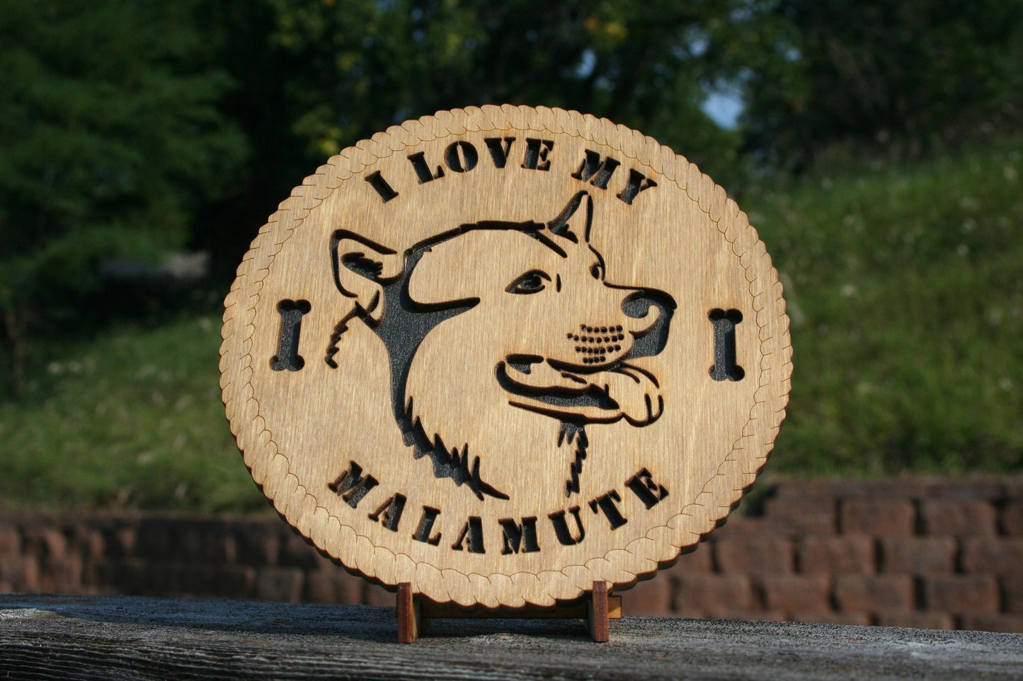 I Love My Malamute Dog Plaque, Malamute Dog Sign, Malamute Dog Lover, Malamute Home Decor, Malamute Wall Art, Malamute Dog Gift