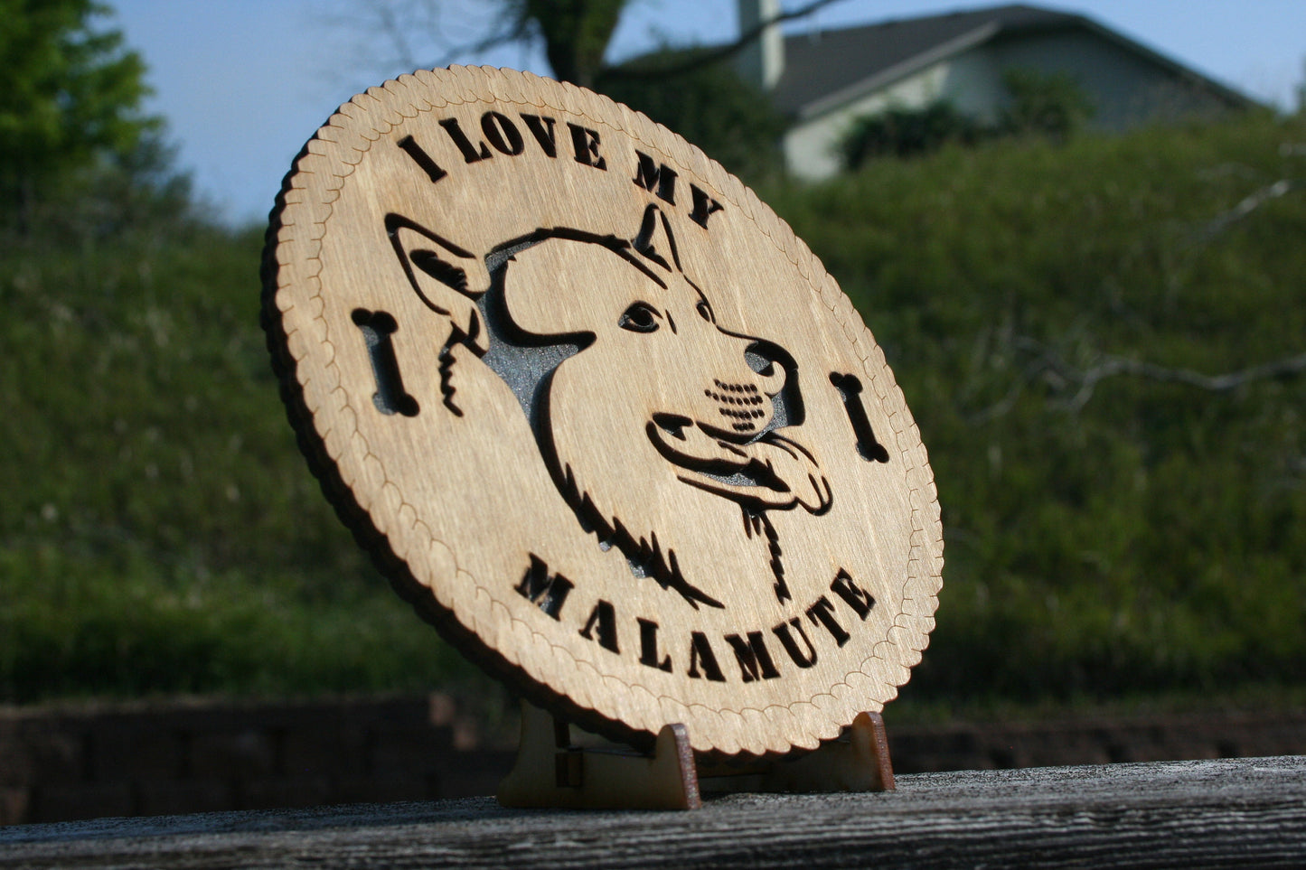 I Love My Malamute Dog Plaque, Malamute Dog Sign, Malamute Dog Lover, Malamute Home Decor, Malamute Wall Art, Malamute Dog Gift