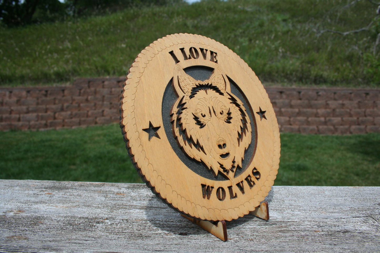 I Love Wolves Plaque, Wolf Art, Wolf Home Decor, Save the Wolves, Wolf Wall Art, Wolf Sign, Wolf Lover, Wolf Gift, Wolf Decoration