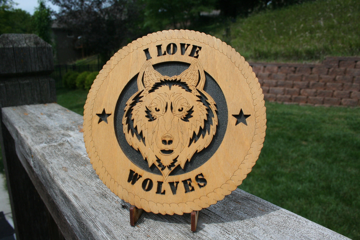 I Love Wolves Plaque, Wolf Art, Wolf Home Decor, Save the Wolves, Wolf Wall Art, Wolf Sign, Wolf Lover, Wolf Gift, Wolf Decoration