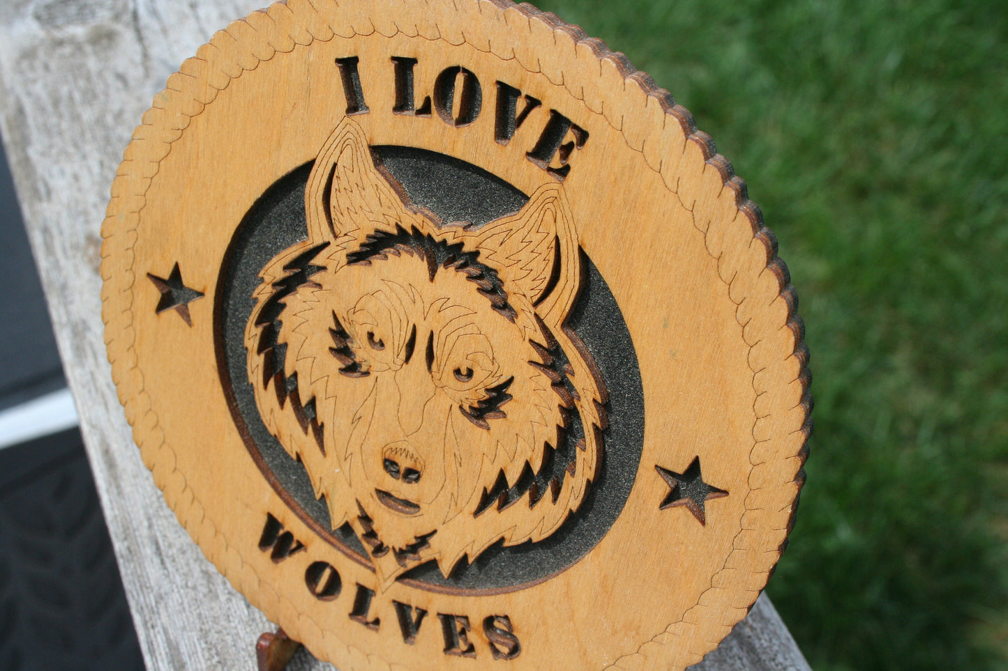 I Love Wolves Plaque, Wolf Art, Wolf Home Decor, Save the Wolves, Wolf Wall Art, Wolf Sign, Wolf Lover, Wolf Gift, Wolf Decoration