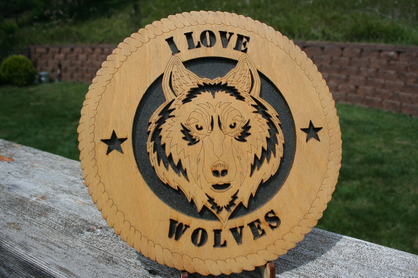 I Love Wolves Plaque, Wolf Art, Wolf Home Decor, Save the Wolves, Wolf Wall Art, Wolf Sign, Wolf Lover, Wolf Gift, Wolf Decoration