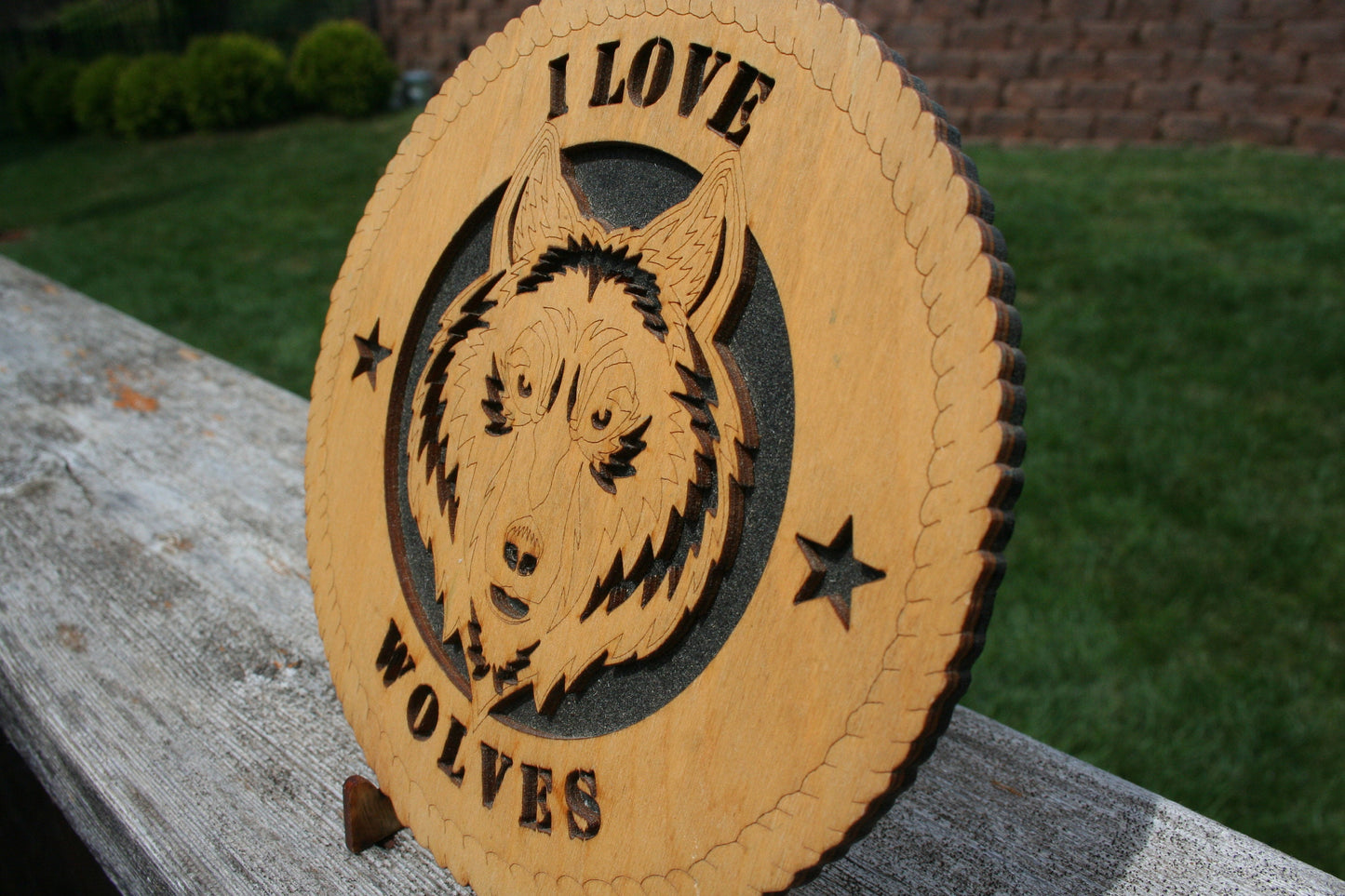 I Love Wolves Plaque, Wolf Art, Wolf Home Decor, Save the Wolves, Wolf Wall Art, Wolf Sign, Wolf Lover, Wolf Gift, Wolf Decoration