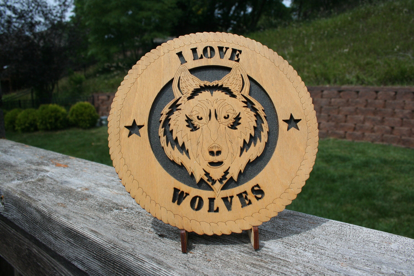 I Love Wolves Plaque, Wolf Art, Wolf Home Decor, Save the Wolves, Wolf Wall Art, Wolf Sign, Wolf Lover, Wolf Gift, Wolf Decoration