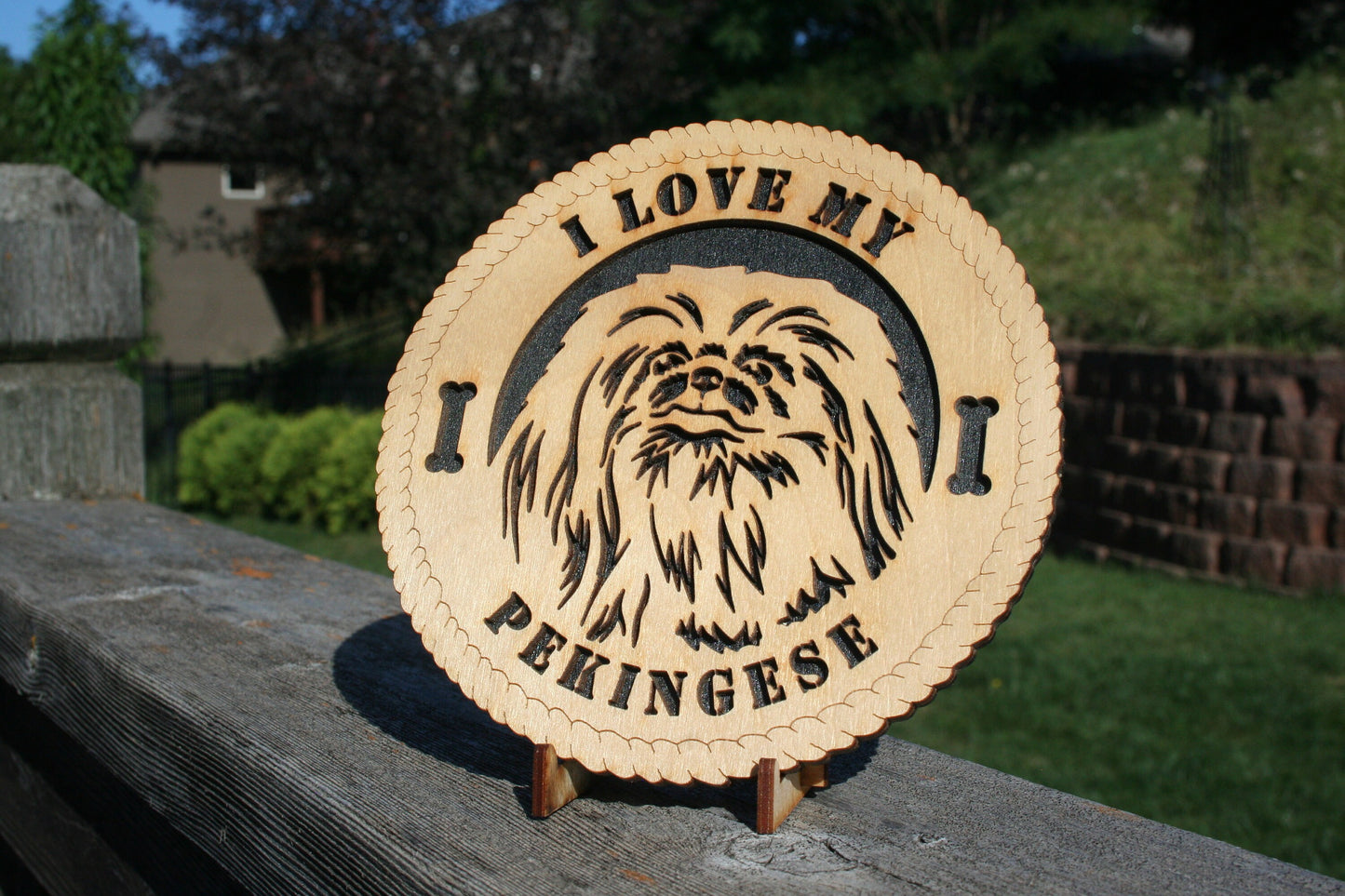 I Love My Pekingese Dog Plaque, Pekingese Dog Breed, Pekingese Wall Art, Pekingese Home Decor, Pekingese Dog Lover, Pekingese Gift