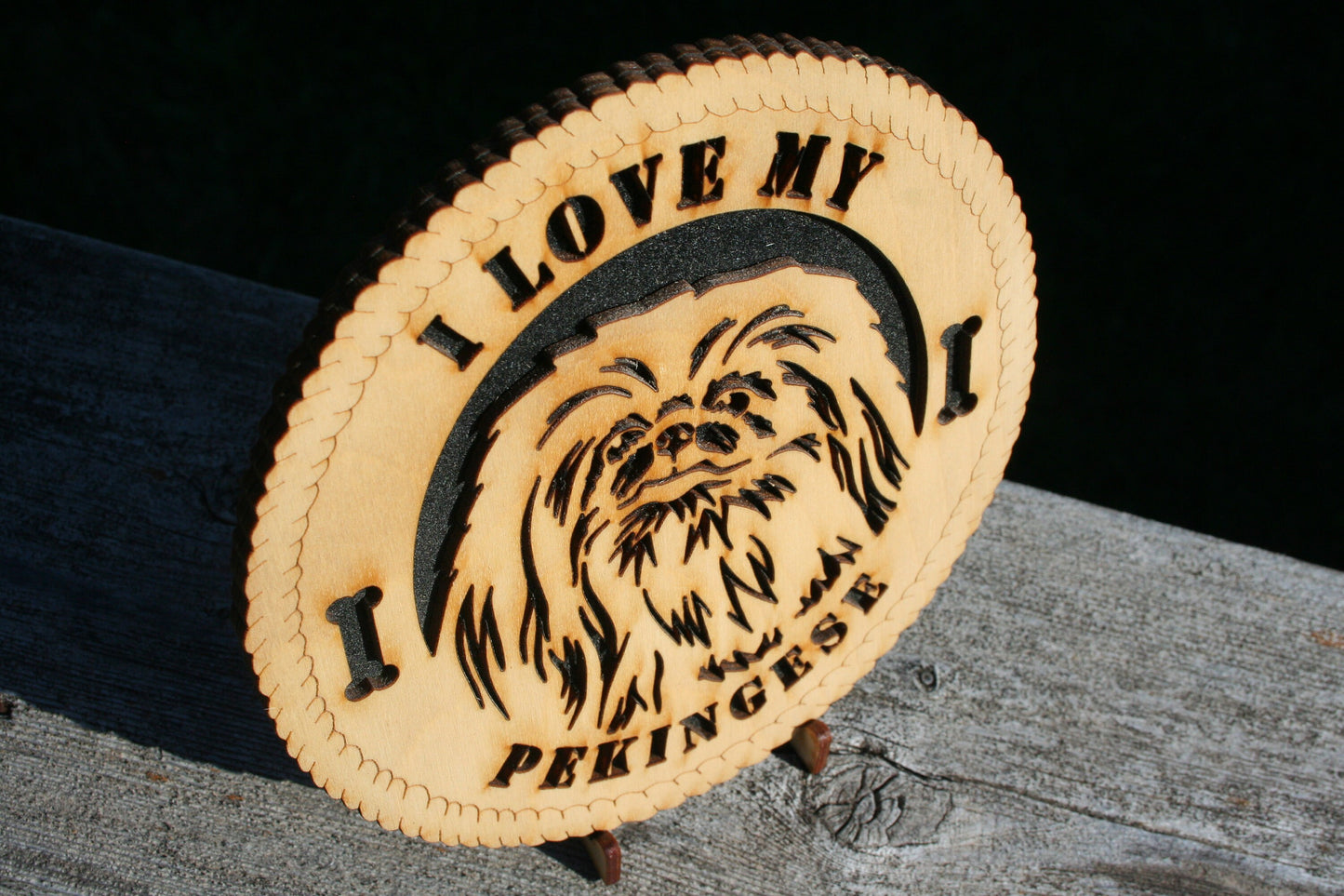 I Love My Pekingese Dog Plaque, Pekingese Dog Breed, Pekingese Wall Art, Pekingese Home Decor, Pekingese Dog Lover, Pekingese Gift