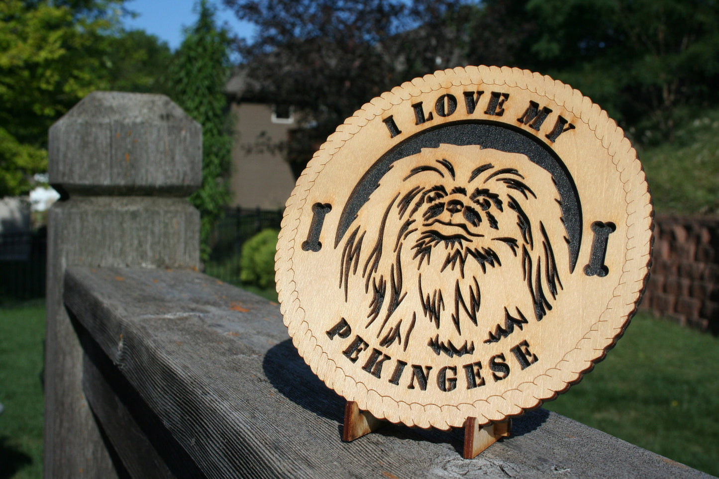 I Love My Pekingese Dog Plaque, Pekingese Dog Breed, Pekingese Wall Art, Pekingese Home Decor, Pekingese Dog Lover, Pekingese Gift