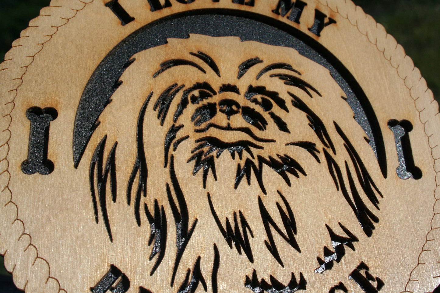 I Love My Pekingese Dog Plaque, Pekingese Dog Breed, Pekingese Wall Art, Pekingese Home Decor, Pekingese Dog Lover, Pekingese Gift