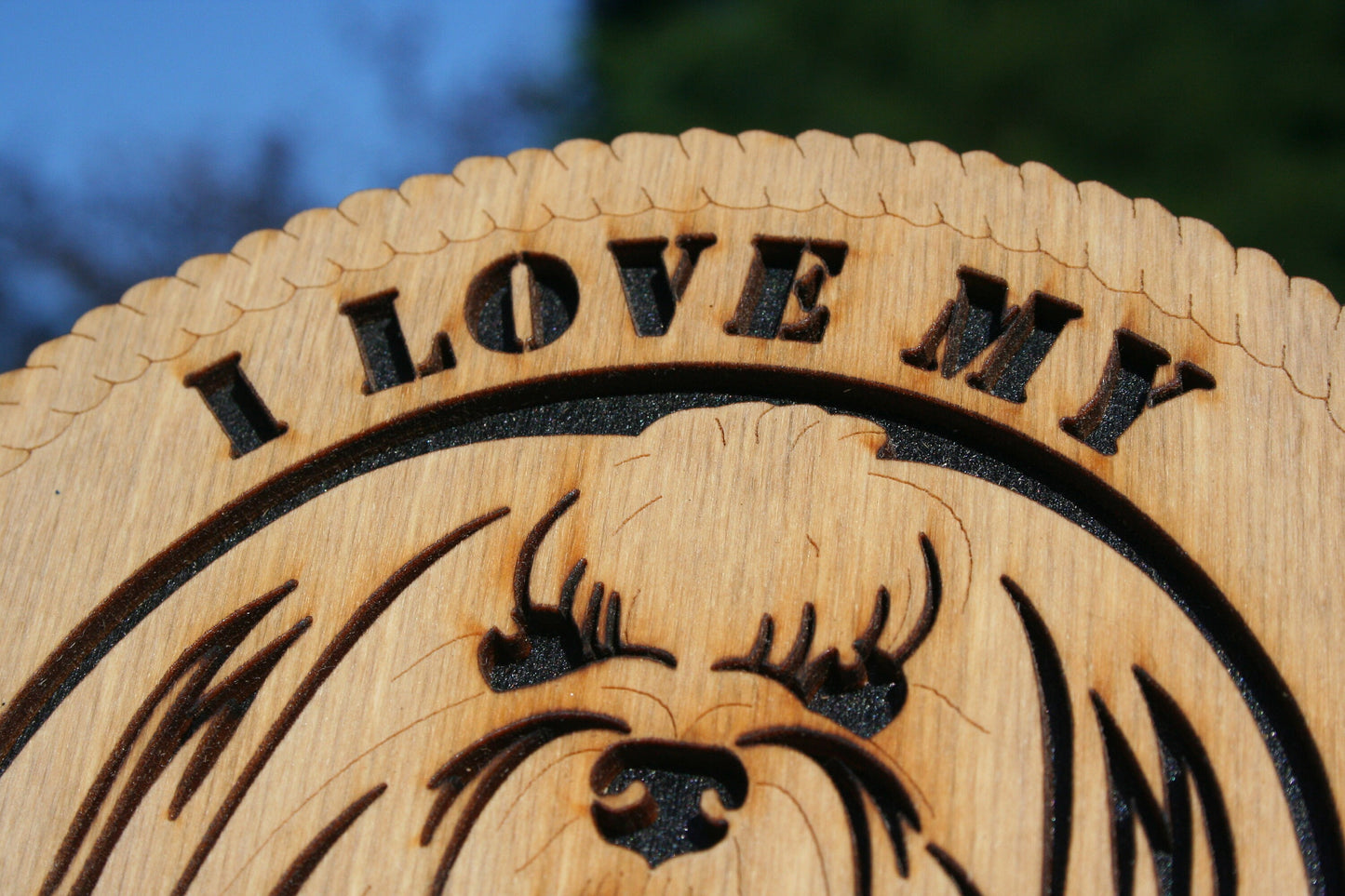 I Love My Maltese Dog Plaque, Maltese Gift, Maltese Dog Sign, Maltese Wall Art, Maltese Home Decor, Maltese Shelf Decoration, Maltese Lover