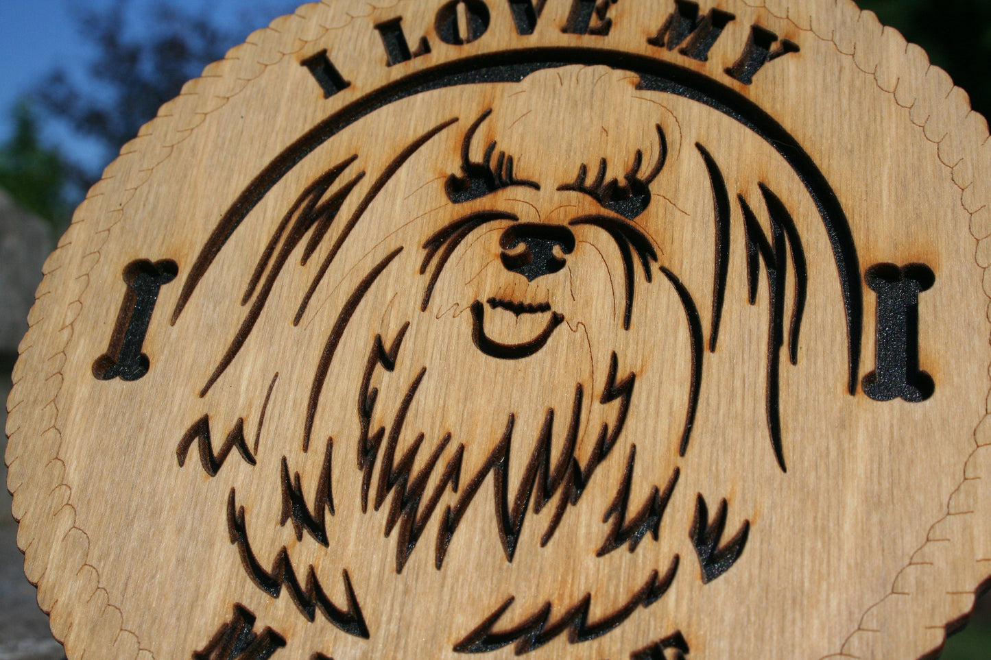 I Love My Maltese Dog Plaque, Maltese Gift, Maltese Dog Sign, Maltese Wall Art, Maltese Home Decor, Maltese Shelf Decoration, Maltese Lover
