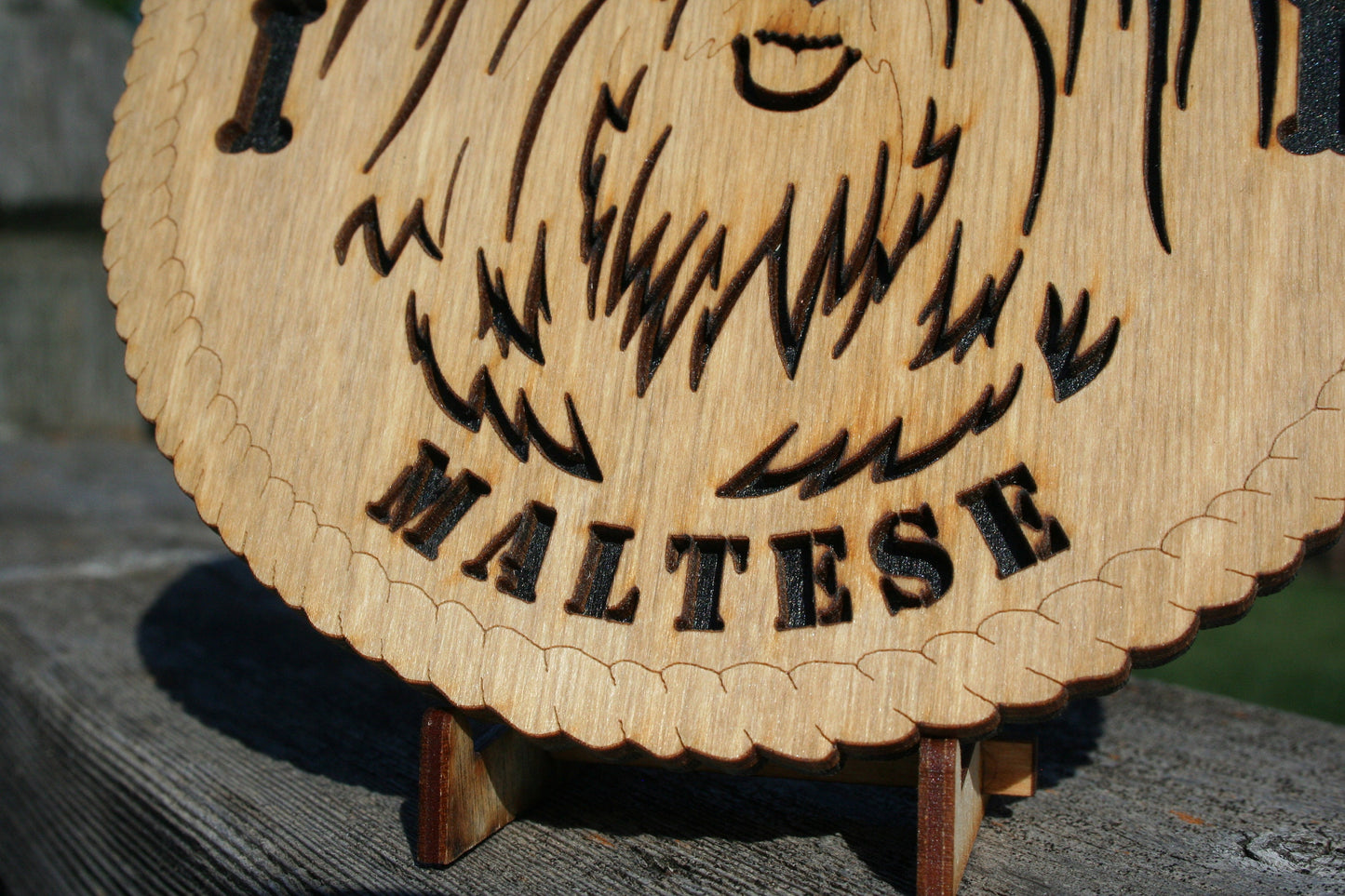 I Love My Maltese Dog Plaque, Maltese Gift, Maltese Dog Sign, Maltese Wall Art, Maltese Home Decor, Maltese Shelf Decoration, Maltese Lover