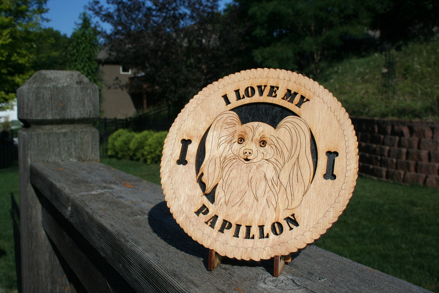 I Love My Papillon Dog Plaque, Papillon Gift, Papillon Dog Sign, Papillon Wall Art, Papillon Home Decor, Papillon Decoration, Papillon Lover