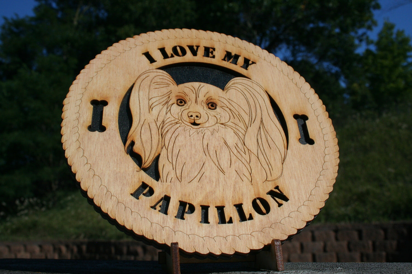 I Love My Papillon Dog Plaque, Papillon Gift, Papillon Dog Sign, Papillon Wall Art, Papillon Home Decor, Papillon Decoration, Papillon Lover