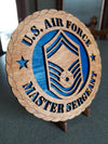 USAF Master Sergeant Military Tribute 5.75" Diameter