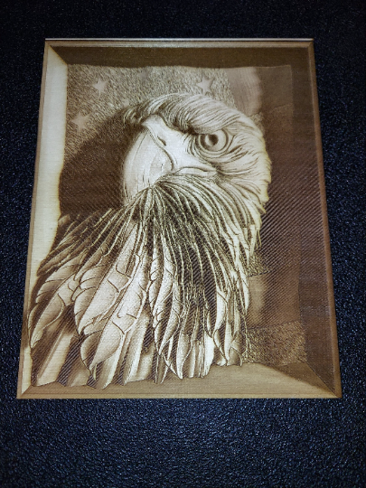American Eagle - Laser Engraved Art - 23 Skidoo Laser Gifts