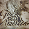 God Bless America - Laser Engraved Wall Art - 23 Skidoo Laser Gifts