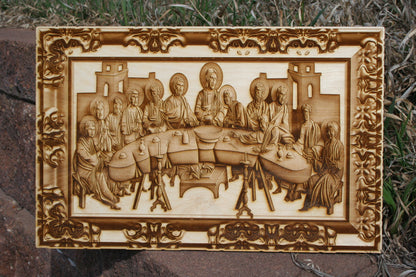 The Last Supper - Laser Engraved Wall Art - 23 Skidoo Laser Gifts