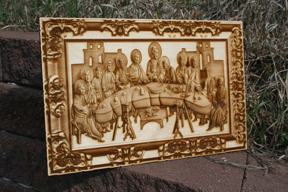 The Last Supper - Laser Engraved Wall Art - 23 Skidoo Laser Gifts