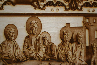 The Last Supper - Laser Engraved Wall Art - 23 Skidoo Laser Gifts