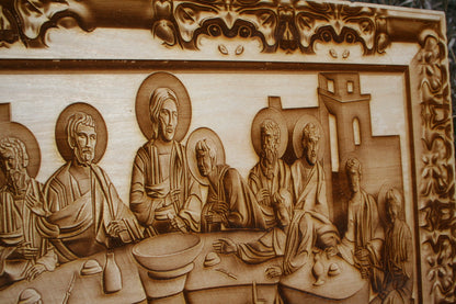 The Last Supper - Laser Engraved Wall Art - 23 Skidoo Laser Gifts