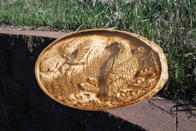 The Eagle and the Mountains - Laser Engraved Wall Decoration / Wall Art - 23 Skidoo Laser Gifts