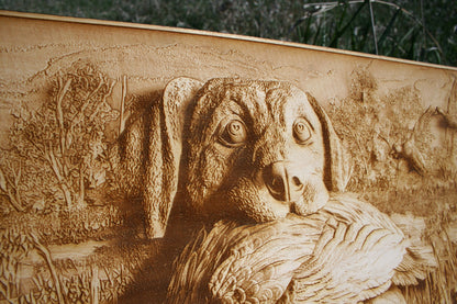 Dog, duck and hunting! The perfect day! Laser Engraved Wall Decoration / Art - 23 Skidoo Laser Gifts