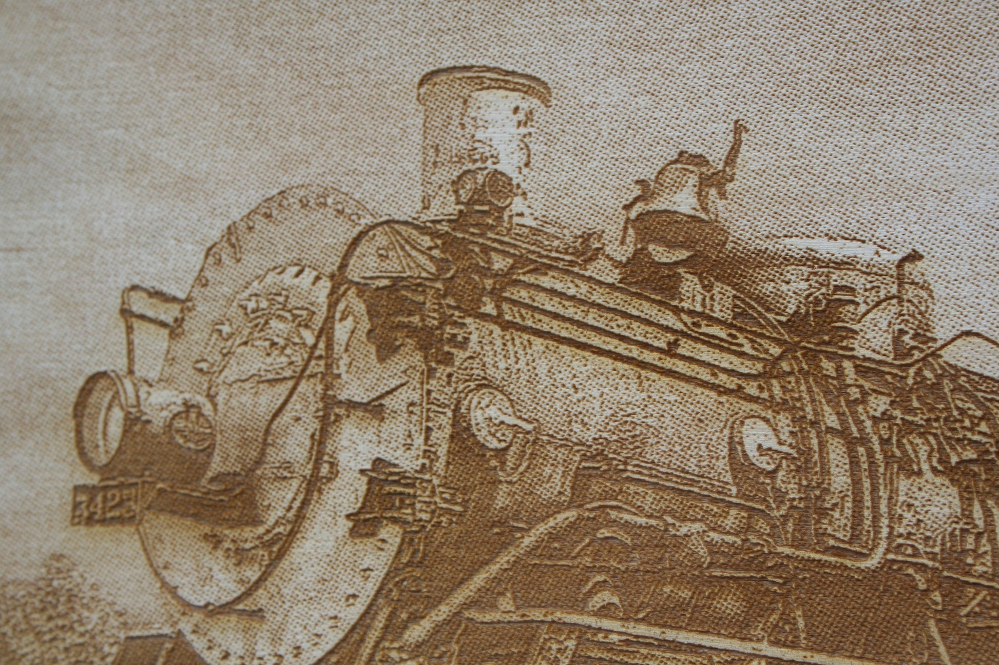 Steam Locomotive - Laser Engraved Wall Art / Wall Decoration - 23 Skidoo Laser Gifts