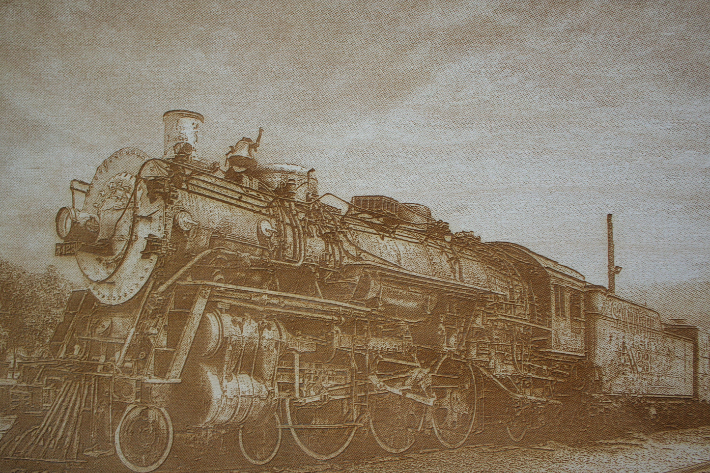 Steam Locomotive - Laser Engraved Wall Art / Wall Decoration - 23 Skidoo Laser Gifts