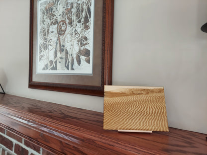 Death Valley Mesquite Sand Dunes Laser on Wood with Stand