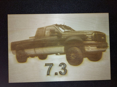 Ford F-250 Super Duty Laser Engraved Wall Decor