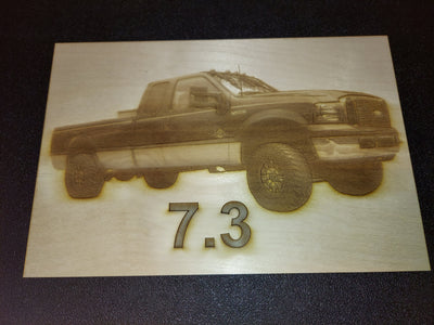 Ford F-250 Super Duty Laser Engraved Wall Decor