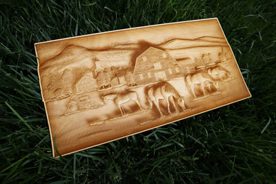 Farmhouse in the Country - Laser Engraved Wall Decor / Wall Art