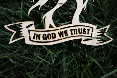 In God We Trust Eagle Wall Art / Wall Decor (Independence Day Gift)