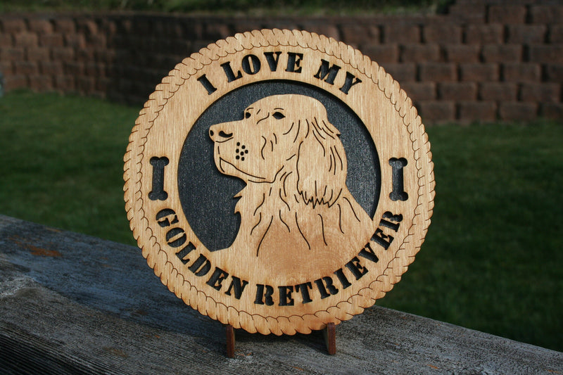 Golden Retriever Dog Plaque - Golden Retriever Gift - Dog Lover - Golden Retriever Art - Golden Retriever Home Decor - Golden Retriever Dog