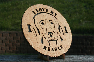 Beagle Home Decor w.Stand - Beagle Gift - Beagle Art - Beagle Gift - Beagle Christmas Gift - Beagle Home Art - Beagle dog Lover